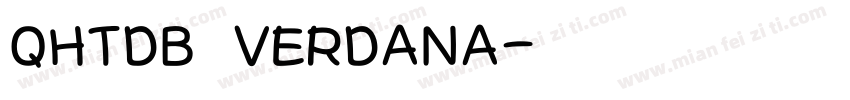 QHTDB VERDANA字体转换